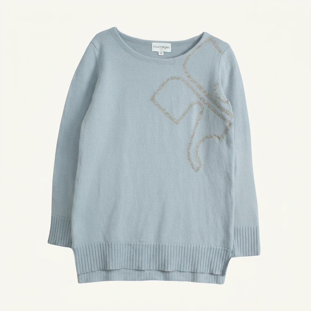 (70%세일) #COURREGES 꾸레쥬 울 100% 로고 니트 (98115) 1