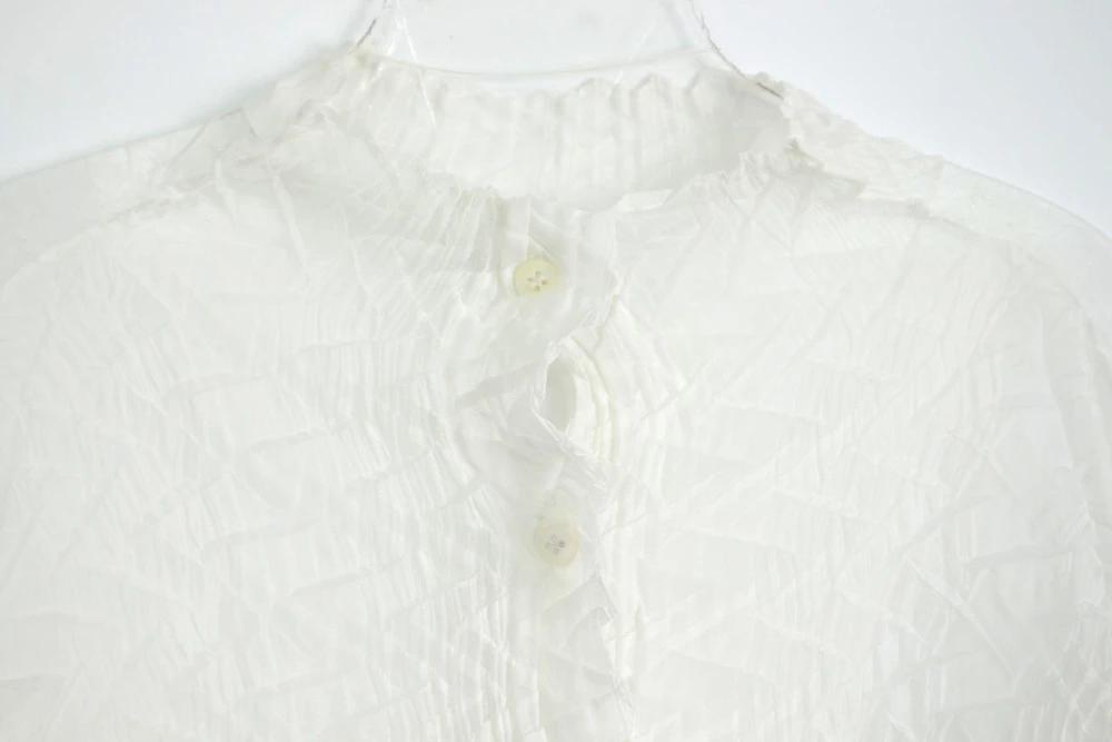 (70%세일) #ISSEY MIYAKE 이세이 미야케 폴리100% 블라우스 (97406) 6