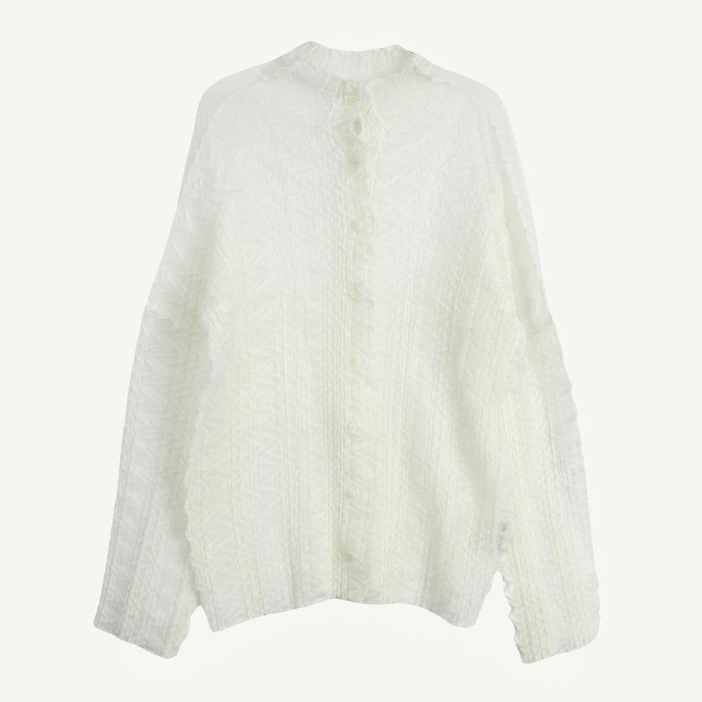 (70%세일) #ISSEY MIYAKE 이세이 미야케 폴리100% 블라우스 (97406) 1