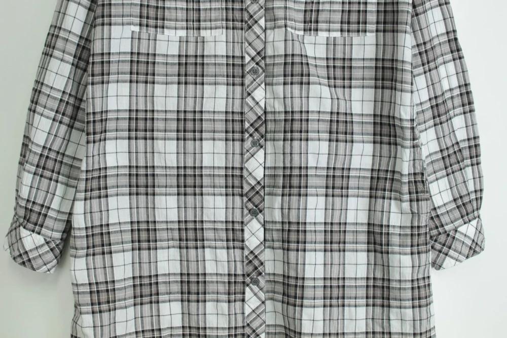 (70%세일) #CALVIN KLEIN JEANS 코튼 혼방 체크 원피스 (96745) 4