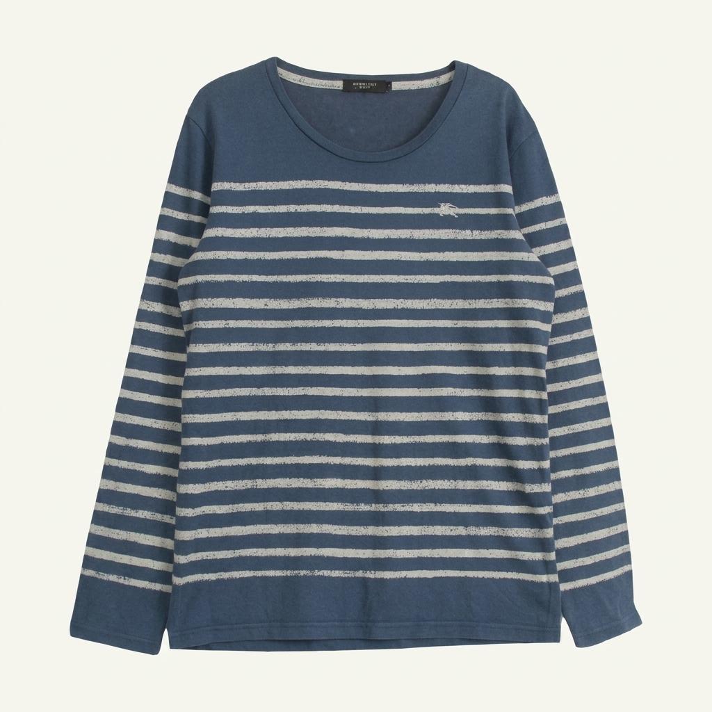 (70%세일) #BURBERRY 버버리 코튼 100% 스트라이프 티셔츠 (431) 1