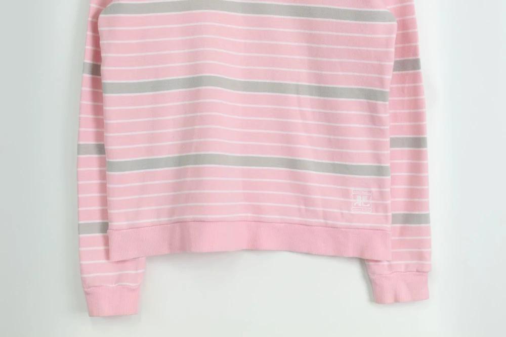 (70%세일) #COURREGES 꾸레쥬 코튼 100% 로고 스트라이프 탑 (99838) 5