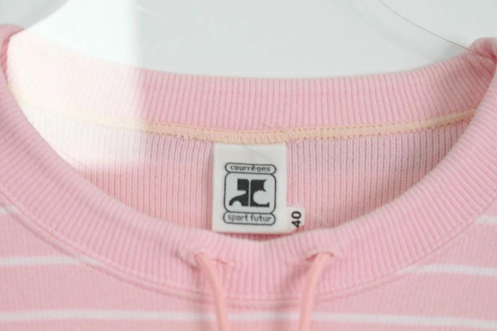 (70%세일) #COURREGES 꾸레쥬 코튼 100% 로고 스트라이프 탑 (99838) 7