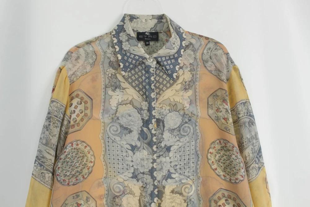 (70%세일) #ETRO 에트로 실크 100% 혼방 페이즐리 블라우스 (99678) 3