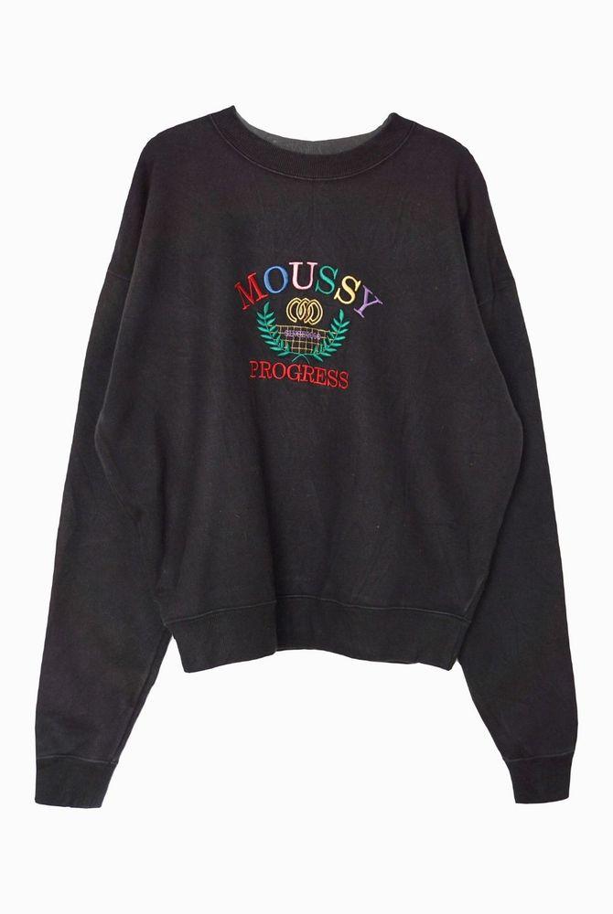 (70%세일) #MOUSSY 코튼 100% 혼방 자수 포인트 맨투맨 (2592) 2