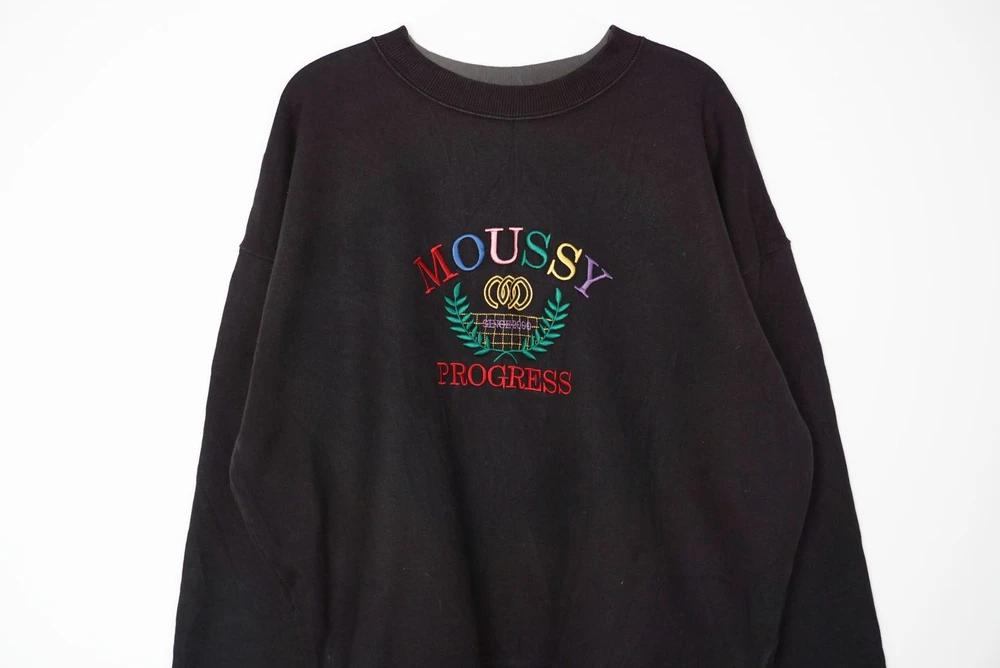 (70%세일) #MOUSSY 코튼 100% 혼방 자수 포인트 맨투맨 (2592) 3