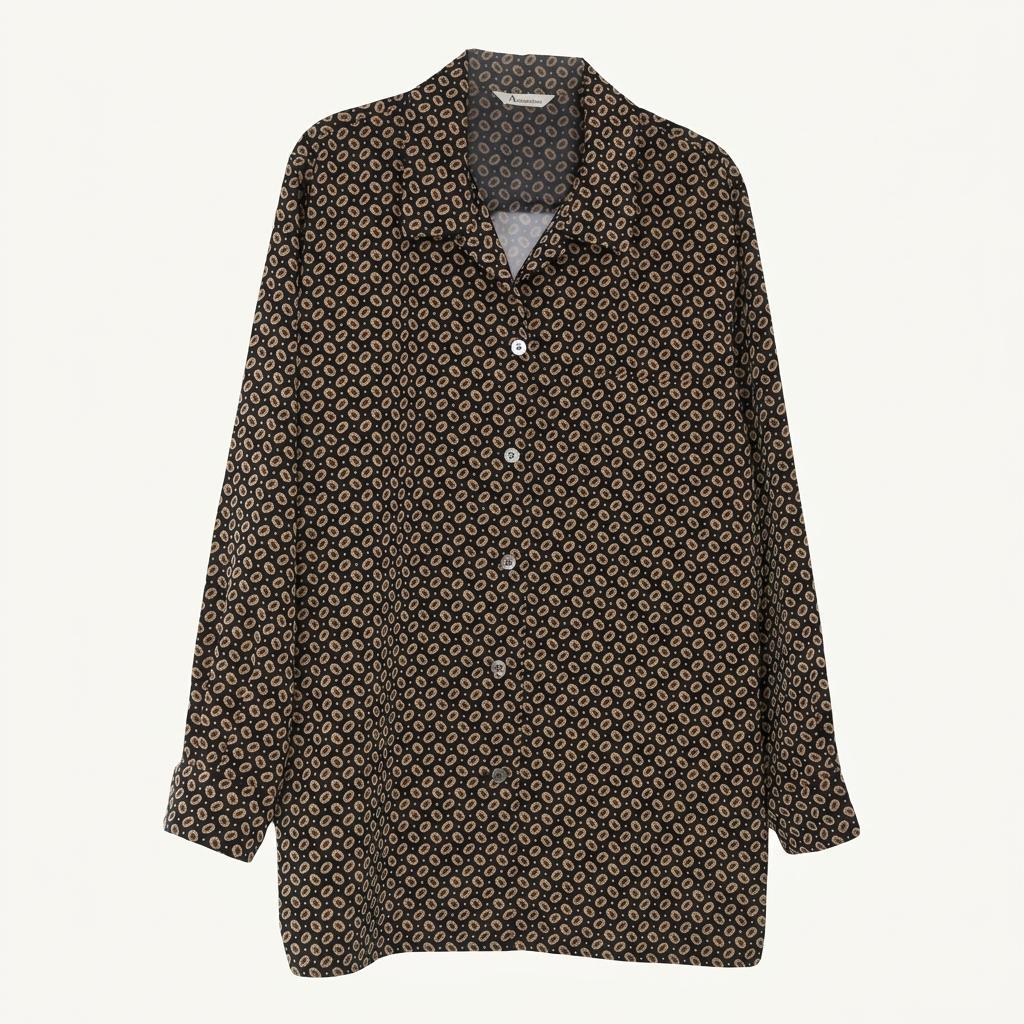 (70%세일) #AQUASCUTUM 아쿠아스큐덤 폴리100% 도트 블라우스 (2355) 1