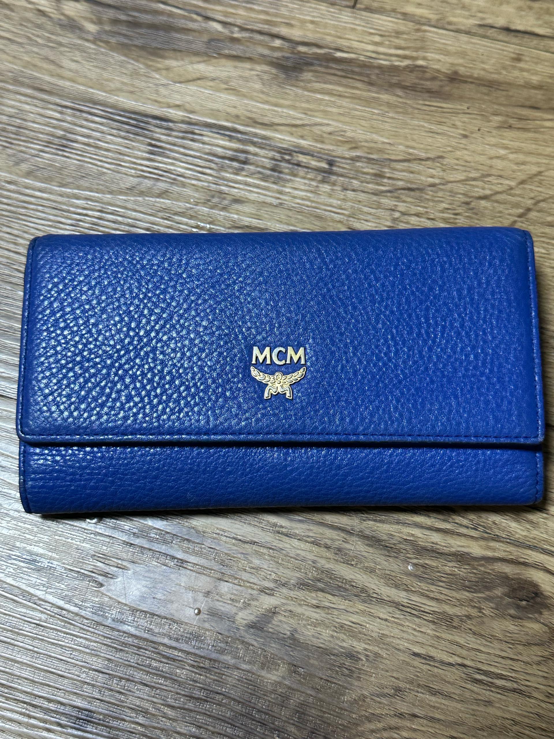 mcm 코발트블루 장지갑 2