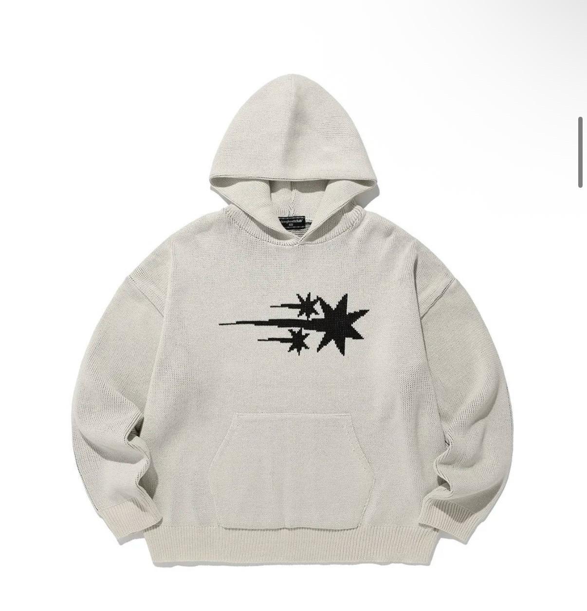 나이스코스트클럽 후드티 3stars logo knit hoodie_ivory (s사이즈)) 2