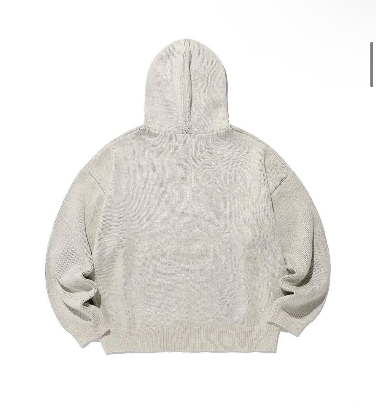 나이스코스트클럽 후드티 3stars logo knit hoodie_ivory (s사이즈)) 3