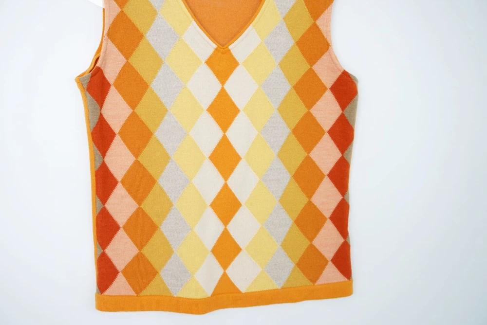(70%세일) #TRUSSARDI GOLF 트루사르디 아가일 니트 조끼 (3942) 5