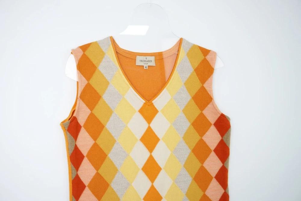 (70%세일) #TRUSSARDI GOLF 트루사르디 아가일 니트 조끼 (3942) 3