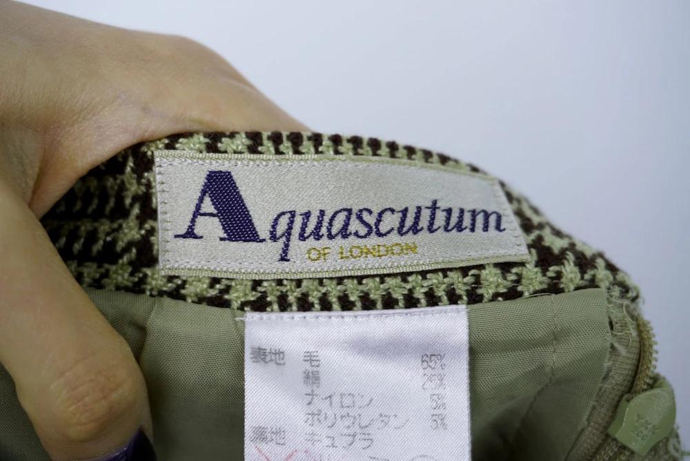 (70%세일) #AQUASCUTUM 아쿠아스큐덤 울&실크 체크 스커트 (3916) 6