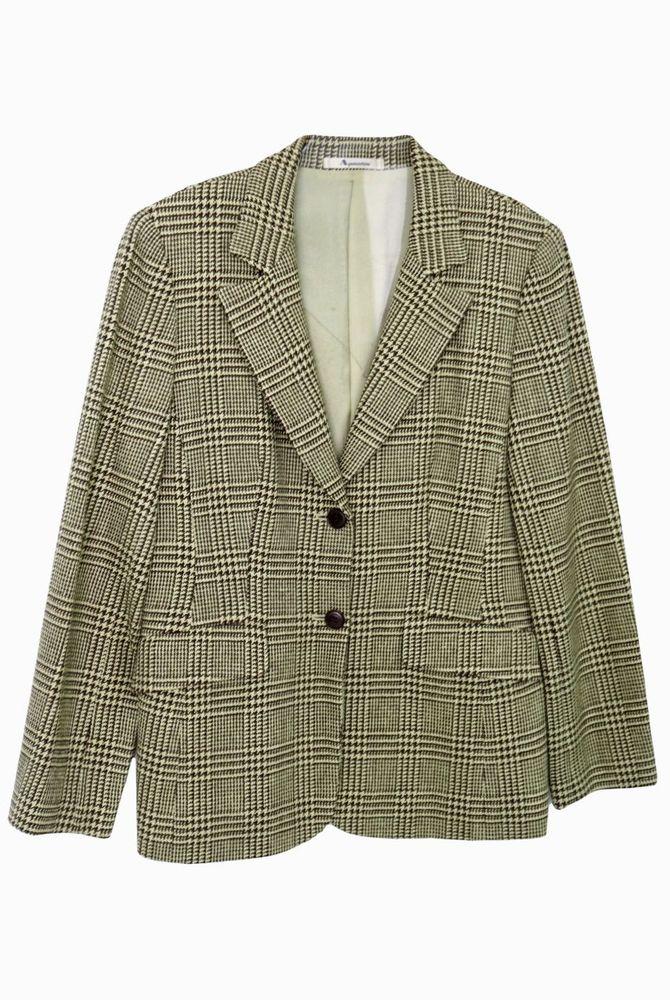 (70%세일) #AQUASCUTUM 아쿠아스큐덤 울&실크 체크 자켓 (3915) 2