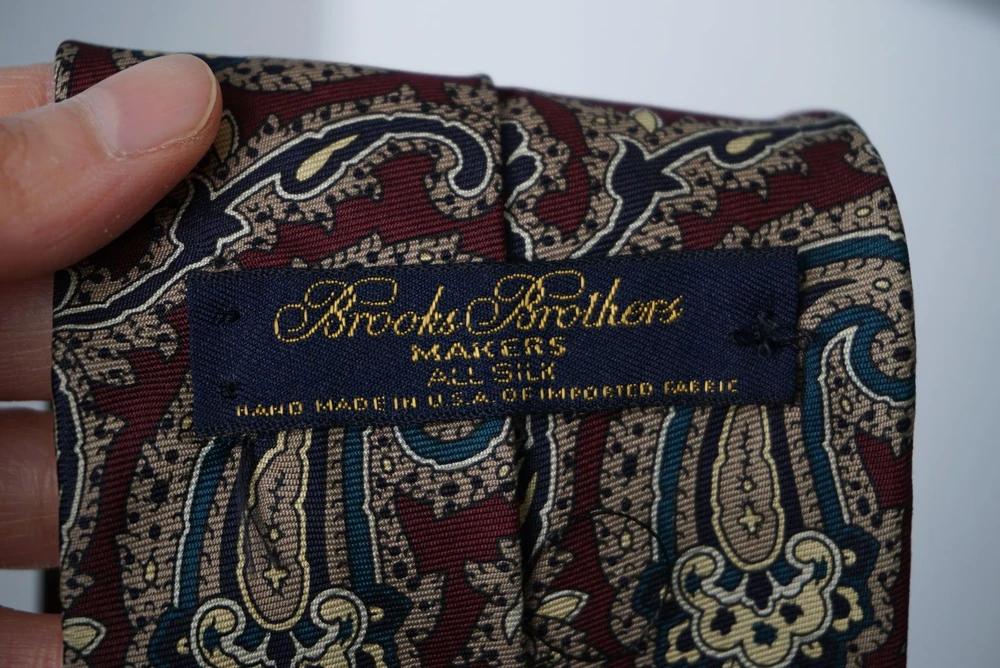 #BROOKS BROTHERS 브룩스브라더스 실크 100% 페이즐리 넥타이 (3581) 5