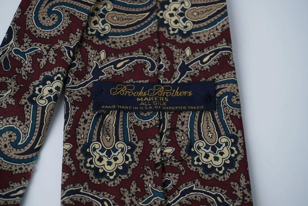 #BROOKS BROTHERS 브룩스브라더스 실크 100% 페이즐리 넥타이 (3581) 4