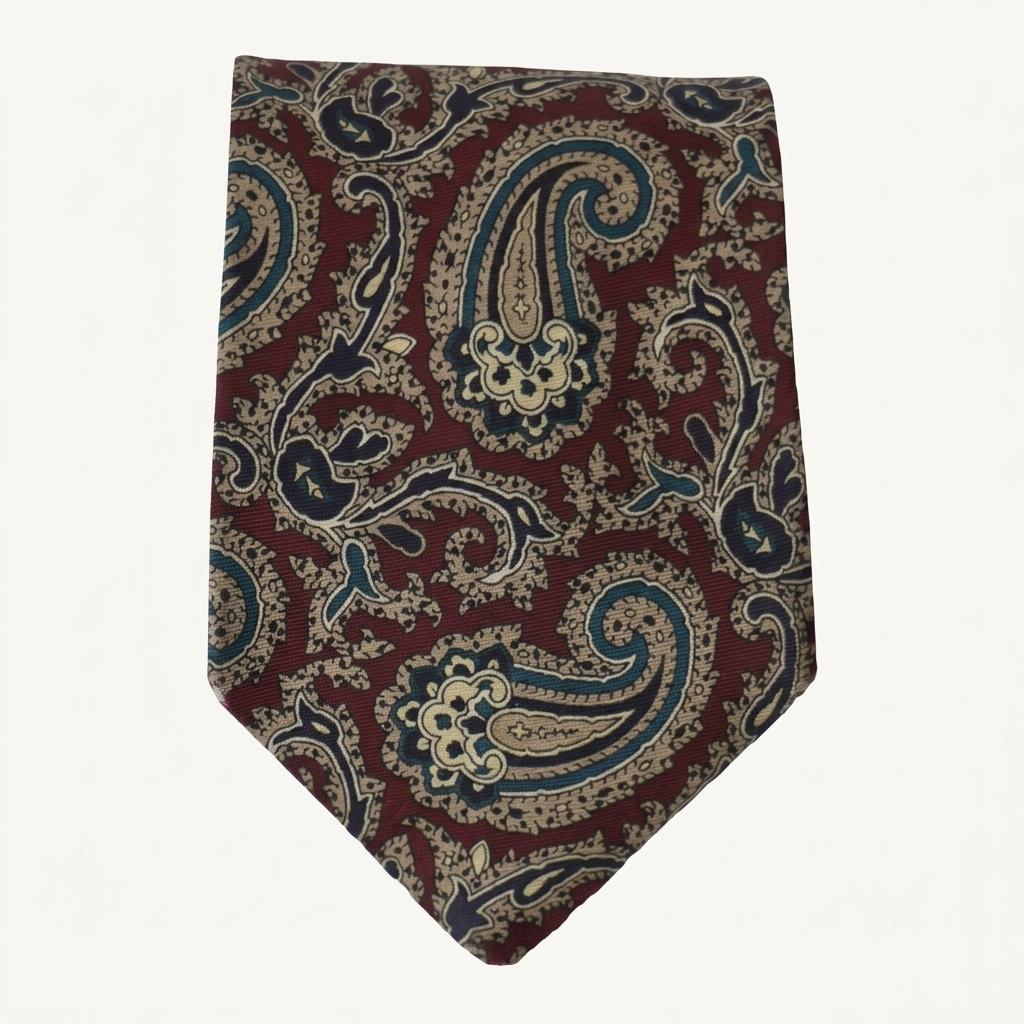 #BROOKS BROTHERS 브룩스브라더스 실크 100% 페이즐리 넥타이 (3581) 1