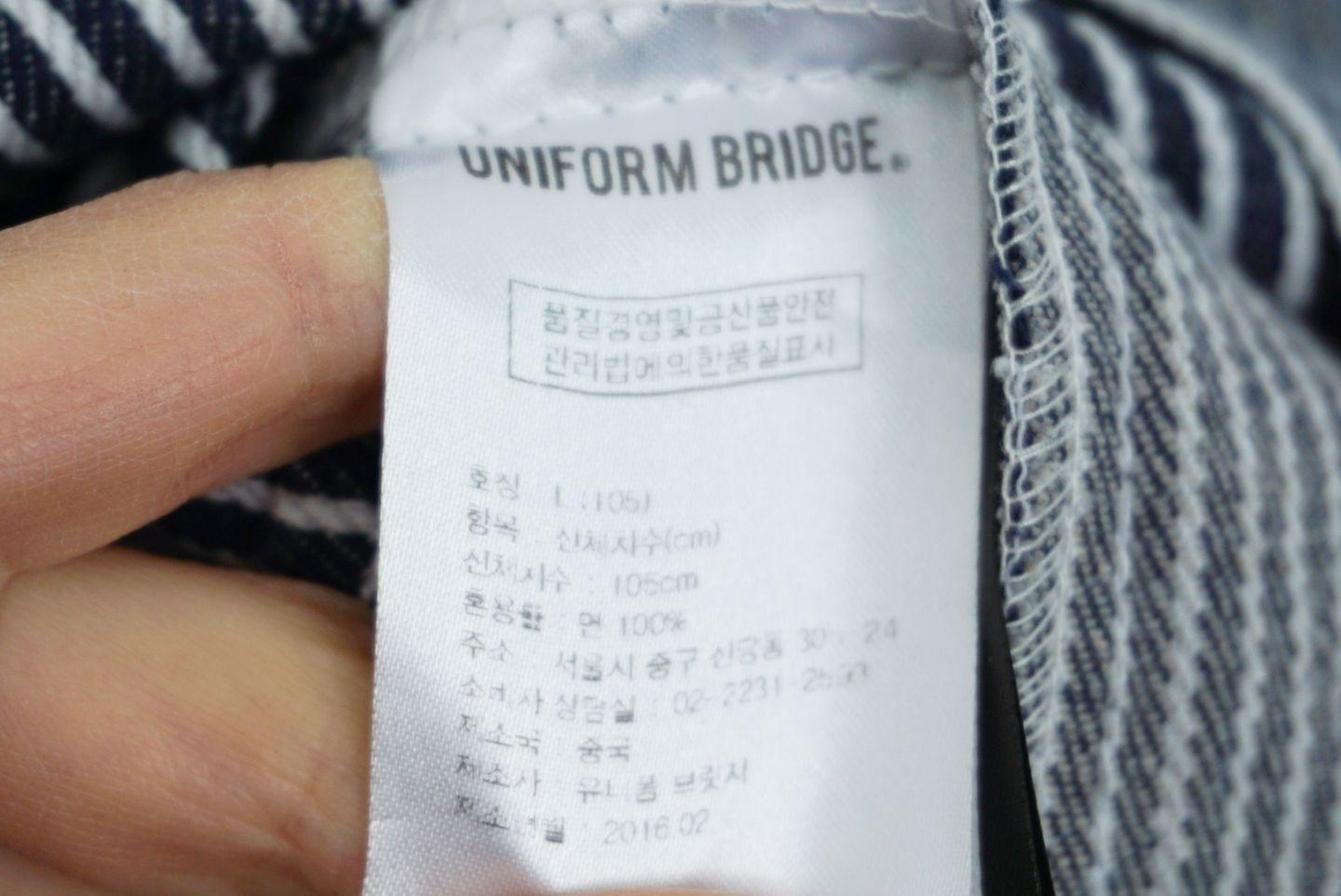 (70%세일) #UNIFORM BRIDGE 코튼 100% 스트라이프 셔츠 (2645) 8