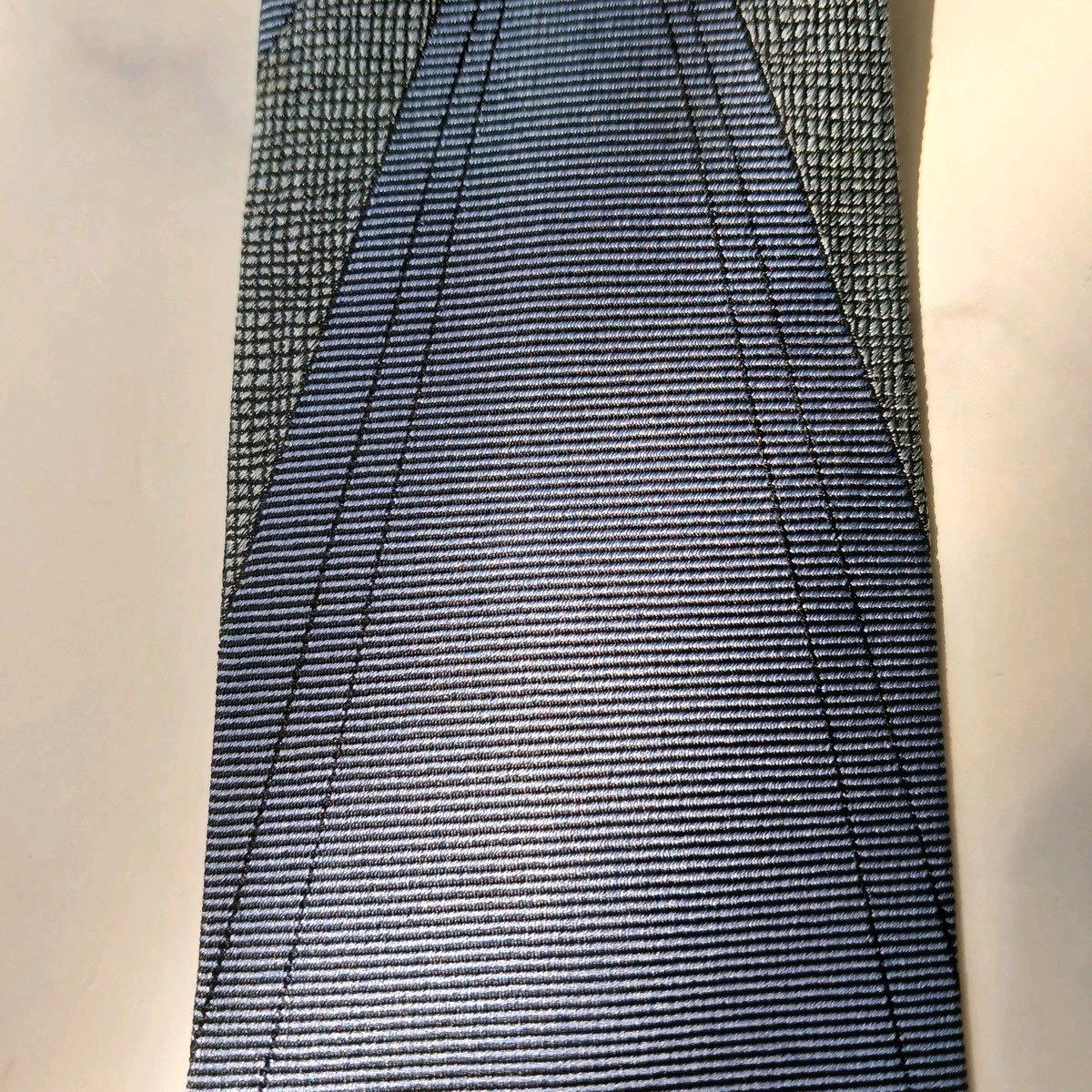 도미니크 프랑스 실크 블루 포인트 패턴 넥타이 7.8cm B등급 E769 5