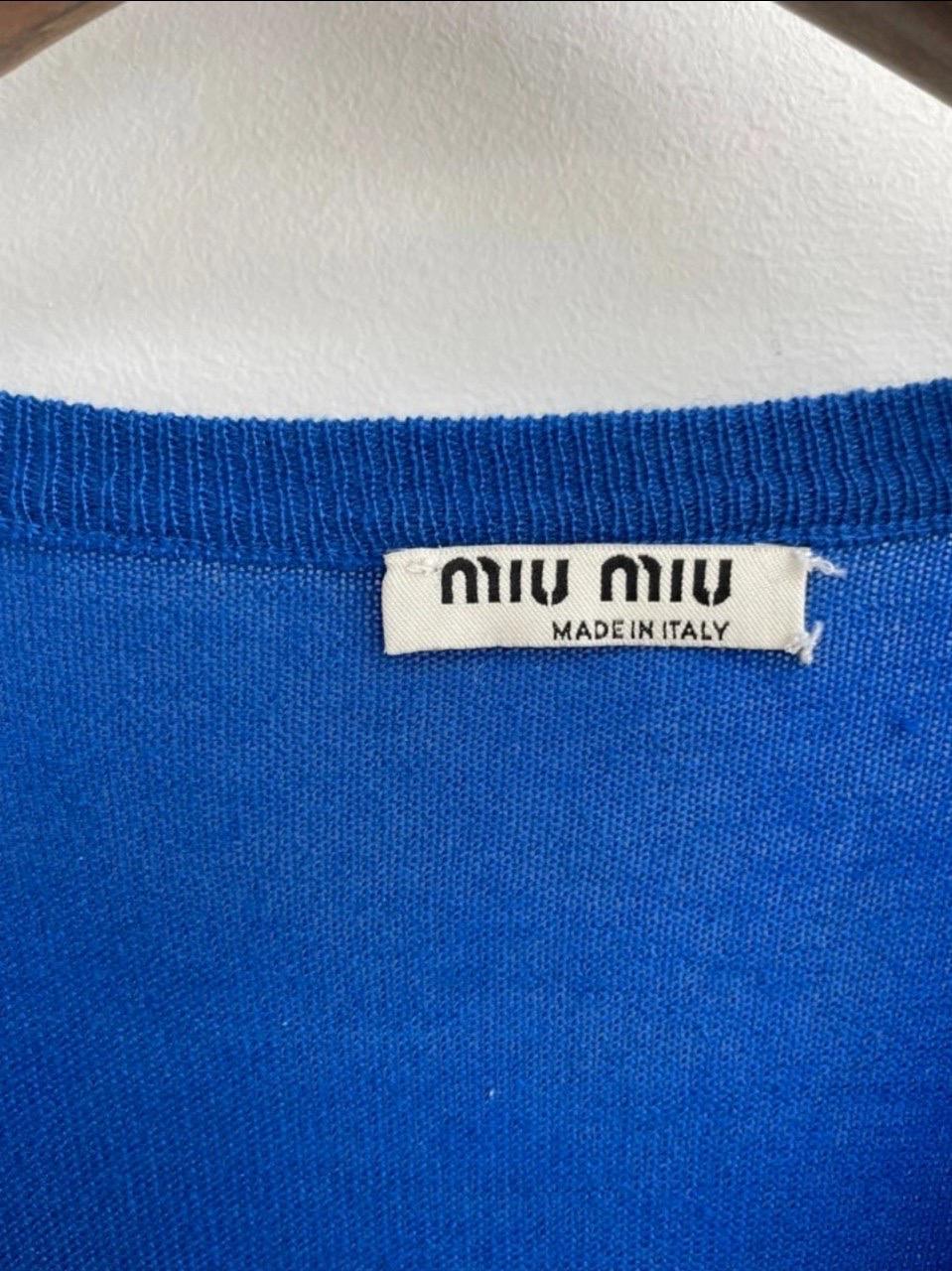 [정품] 미우미우(Miu Miu) 캐시미어 실크 혼방 프릴 가디건 10