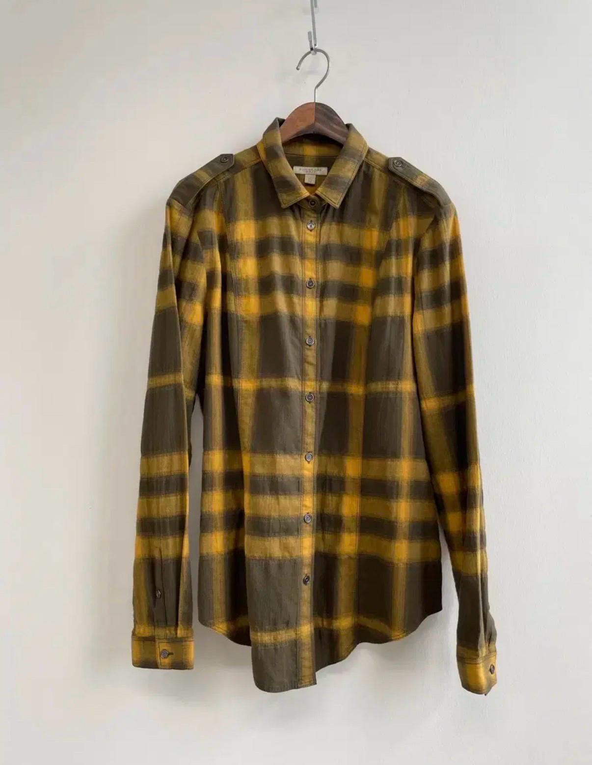 [정품] 버버리(Burberry ) 노바체크 견장 셔츠 95 2