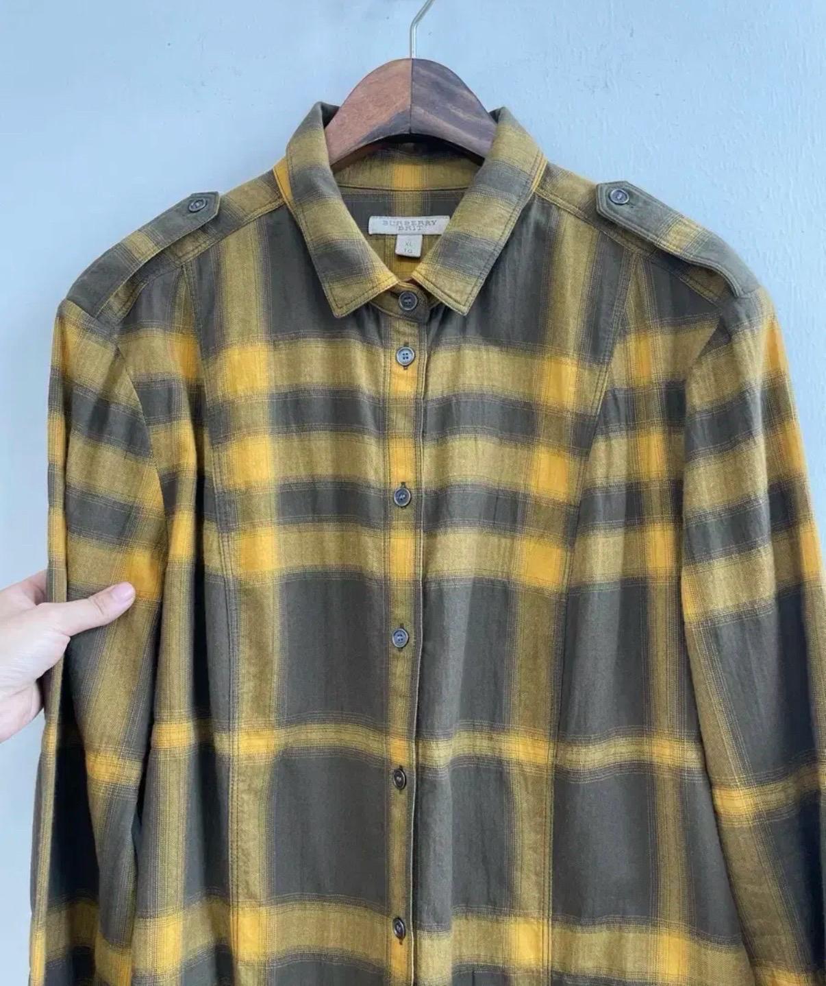 [정품] 버버리(Burberry ) 노바체크 견장 셔츠 95 10