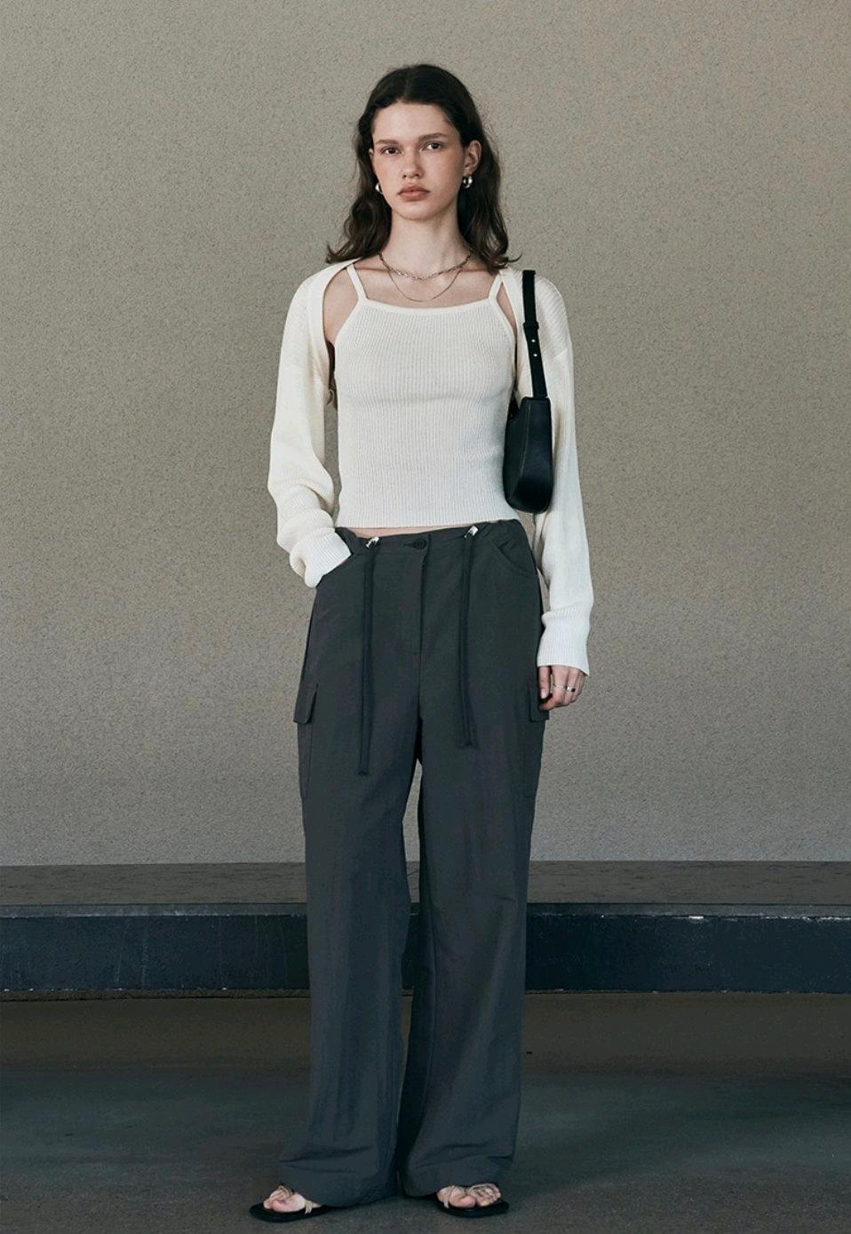 [NEEV]니브 Nylon Wide Cargo Pants 와일드 카고 팬츠 4