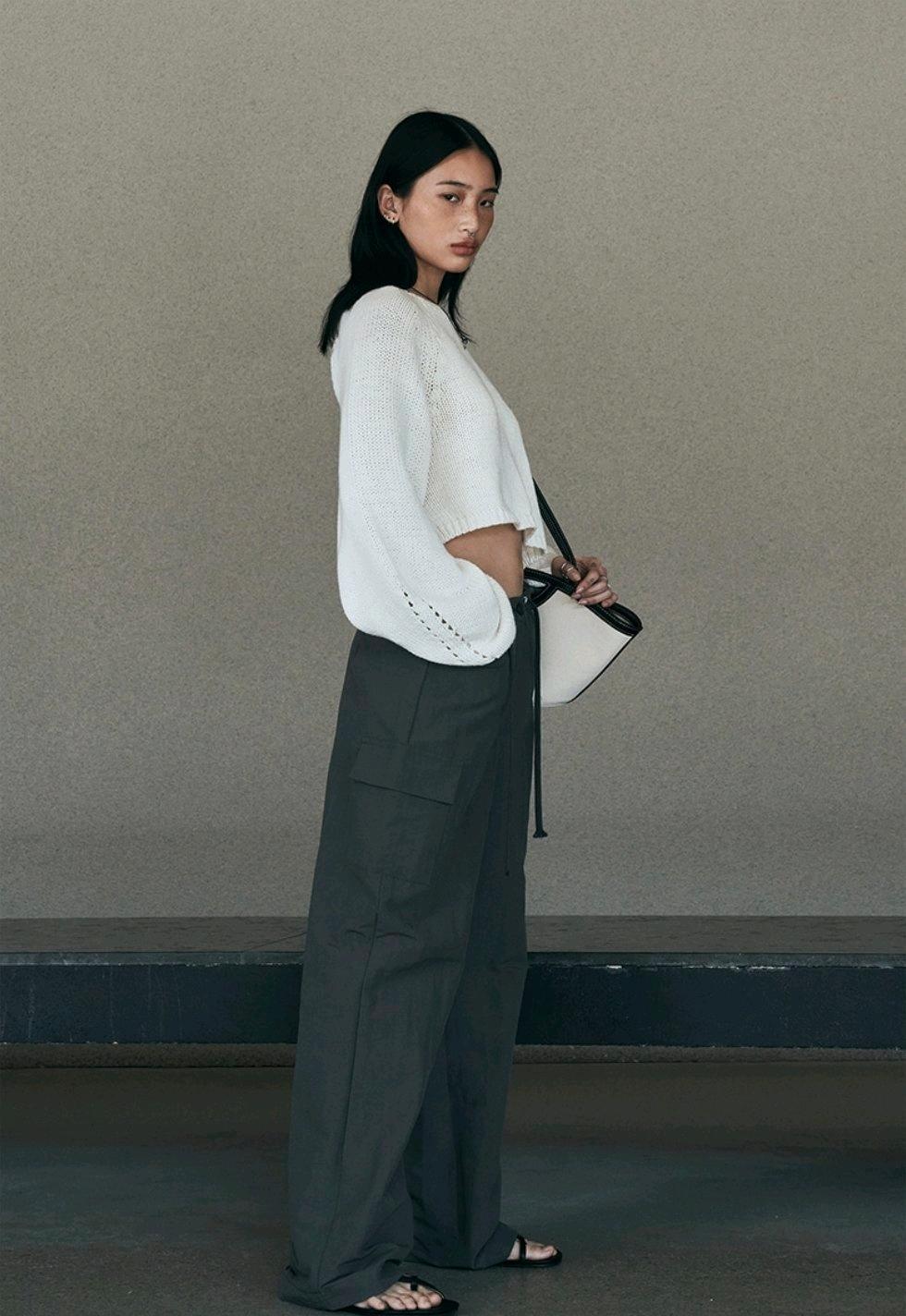 [NEEV]니브 Nylon Wide Cargo Pants 와일드 카고 팬츠 6