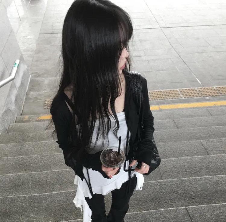 카로 여리핏 리본 시스루 볼레로 가디건 블랙 2