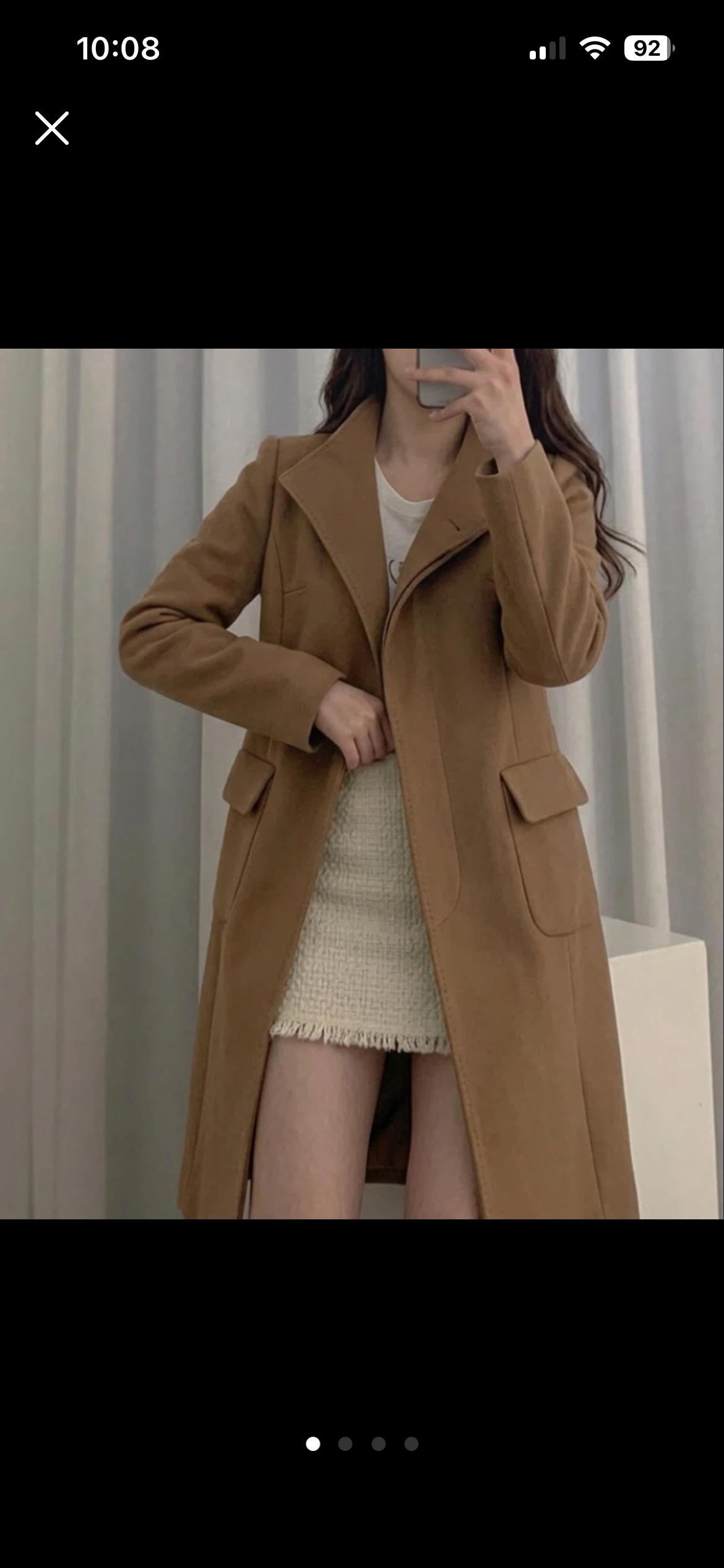 p-2모멘트(MOMENT) 카멜베이지 롱 코트(L싸이즈) 2