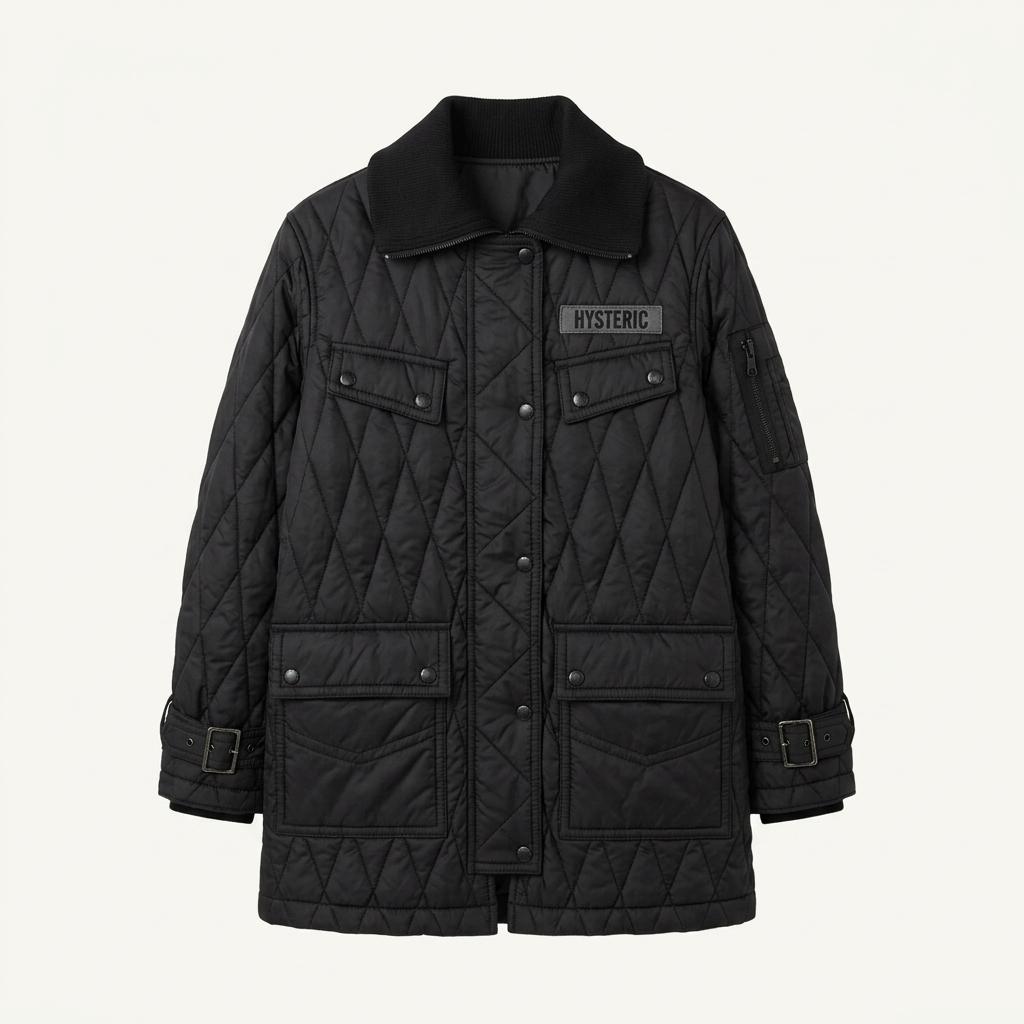 HYSTERICS GLAMOUR 히스테릭 글래머 울 혼방 퀼팅 자켓 / 여 1