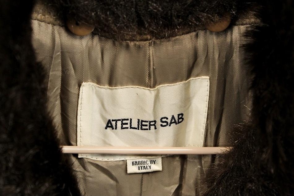 ATELIER SAB 울85% 벨티드 코트 / 여 9