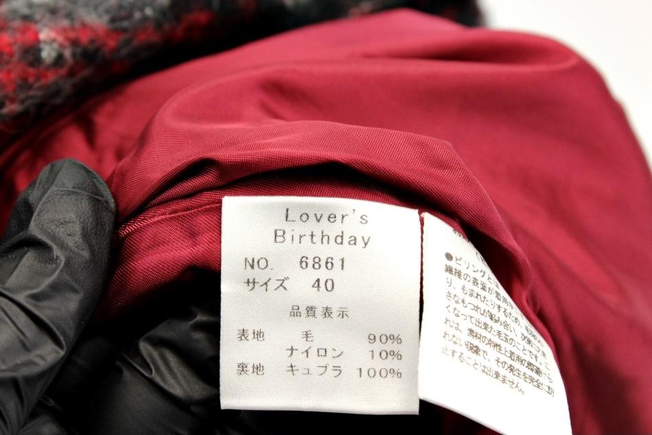 VINKG 울 90% 혼방 체크 코트 / 여 8