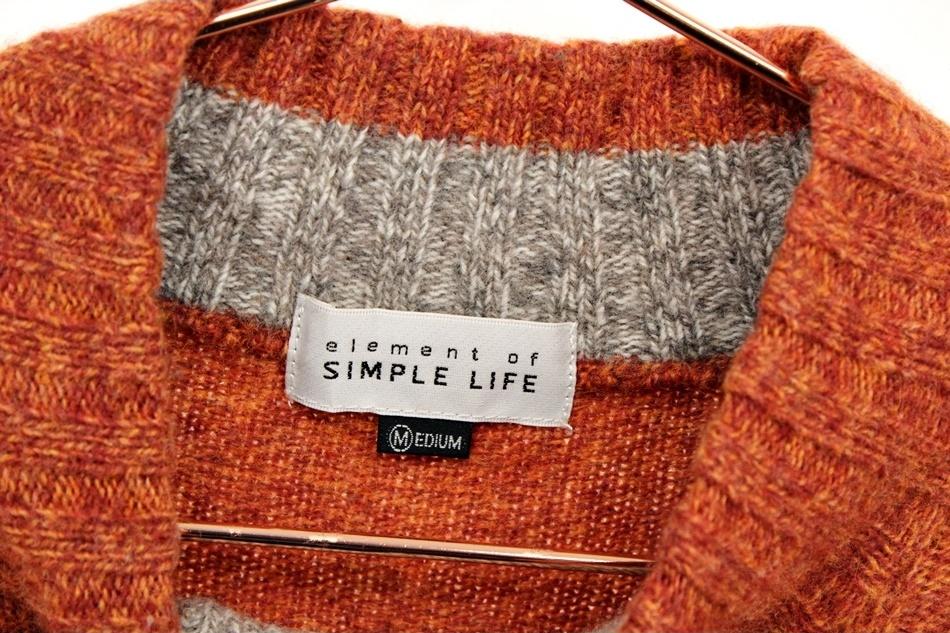 SIMPLE LIFE 울77% 집업 니트 / 남 7