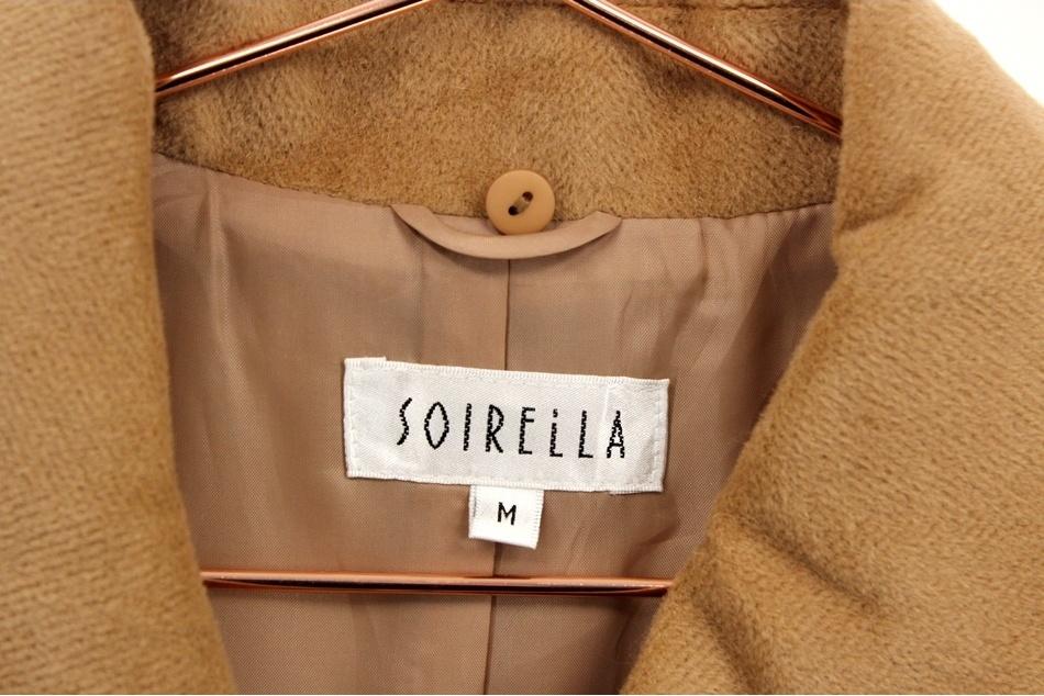 (미사용)SOIRELLA 앙고라65% 울 혼방 코트 / 여 8