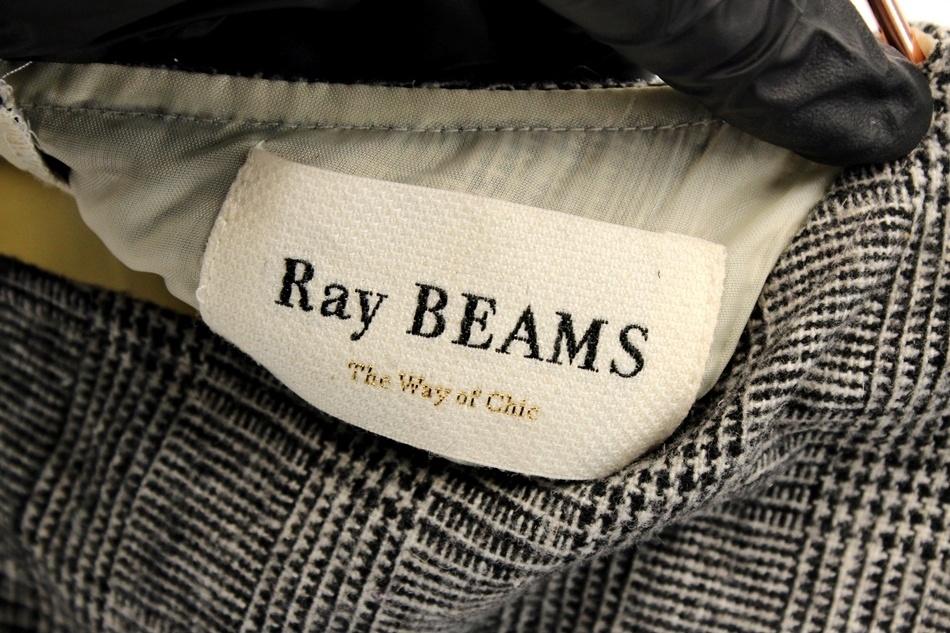 RAY BEAMS 레이빔즈 울 혼방 타탄체크 백 트임 원피스 / 여 8