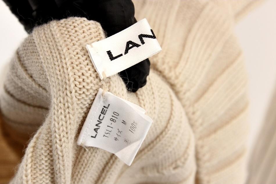 LANCEL 울100% 쭈글이 니트 / 여 7