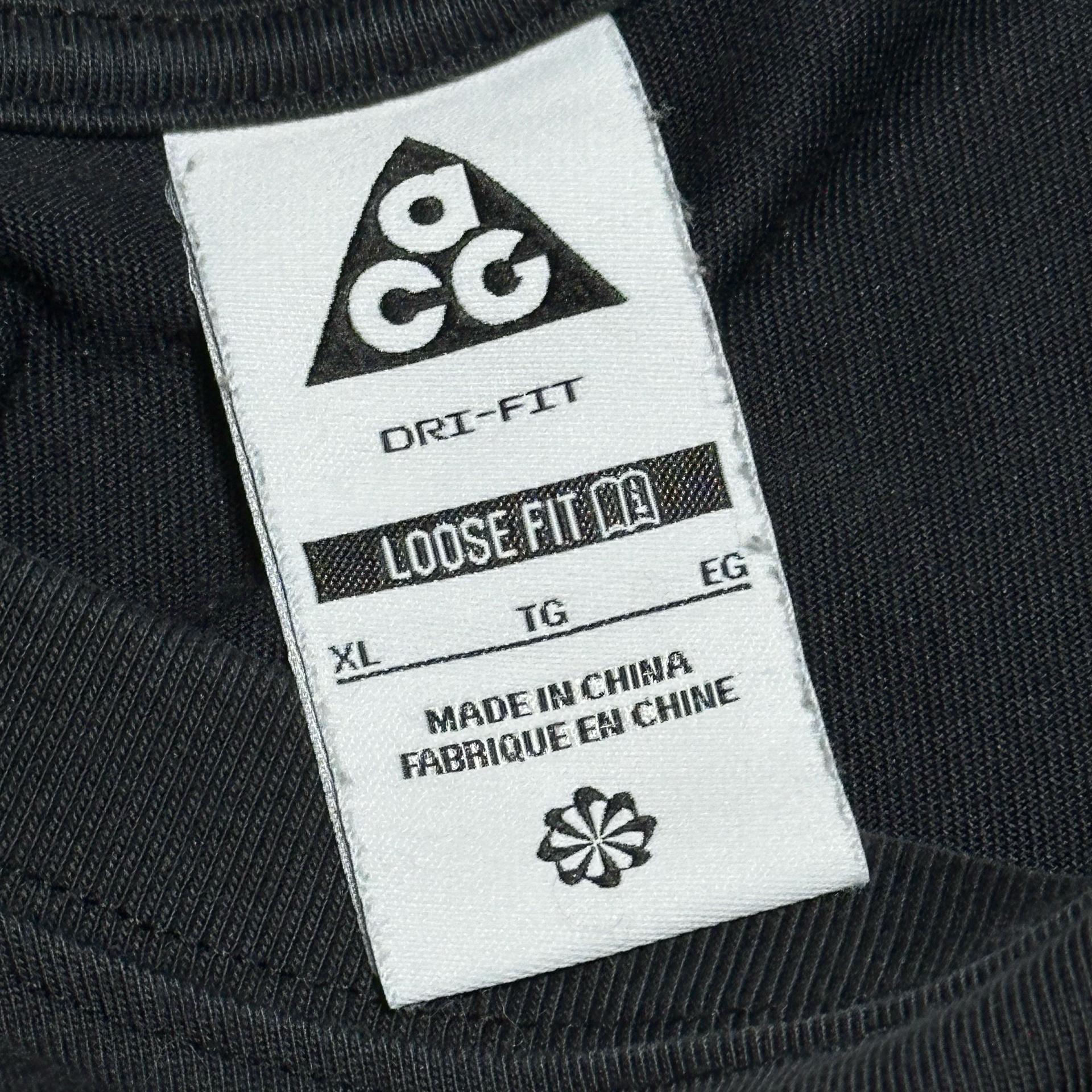 XL 나이키 ACG 빅로고 블랙 반팔 티셔츠 5
