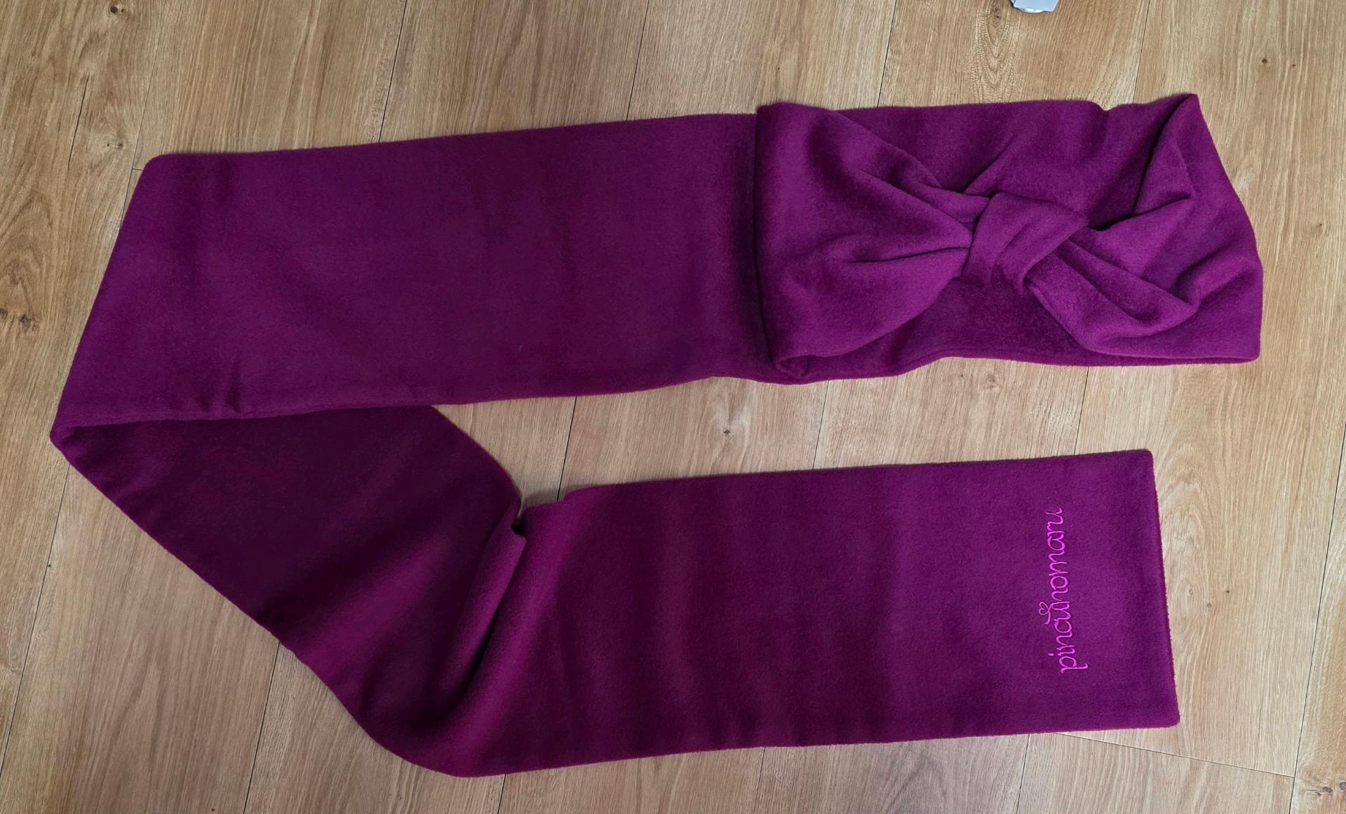 Ribbon Muffler_Deep magenta pink 3