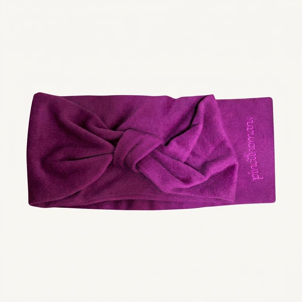 Ribbon Muffler_Deep magenta pink 1
