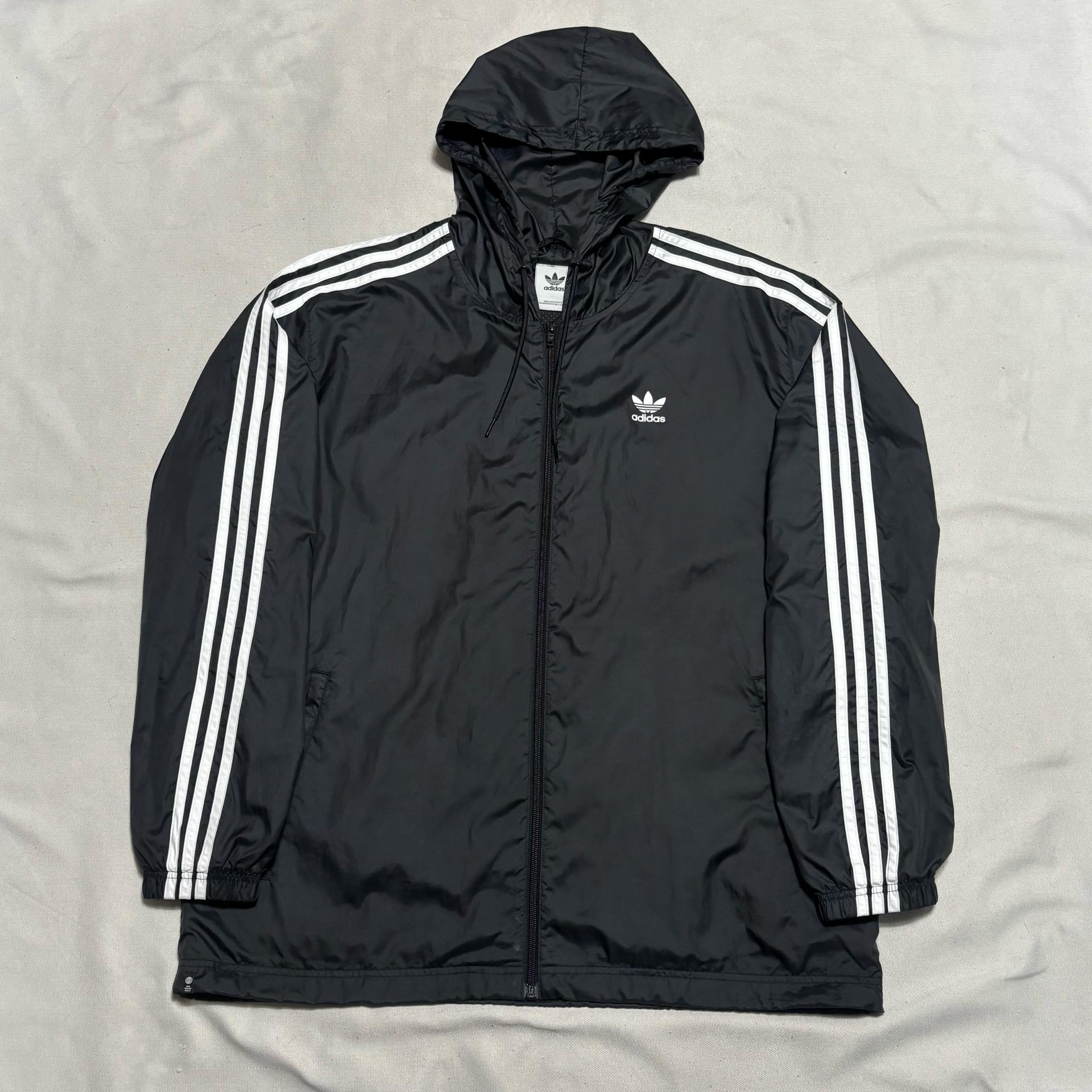 2XL 아디다스 유로파 블랙 후드 바람막이  2