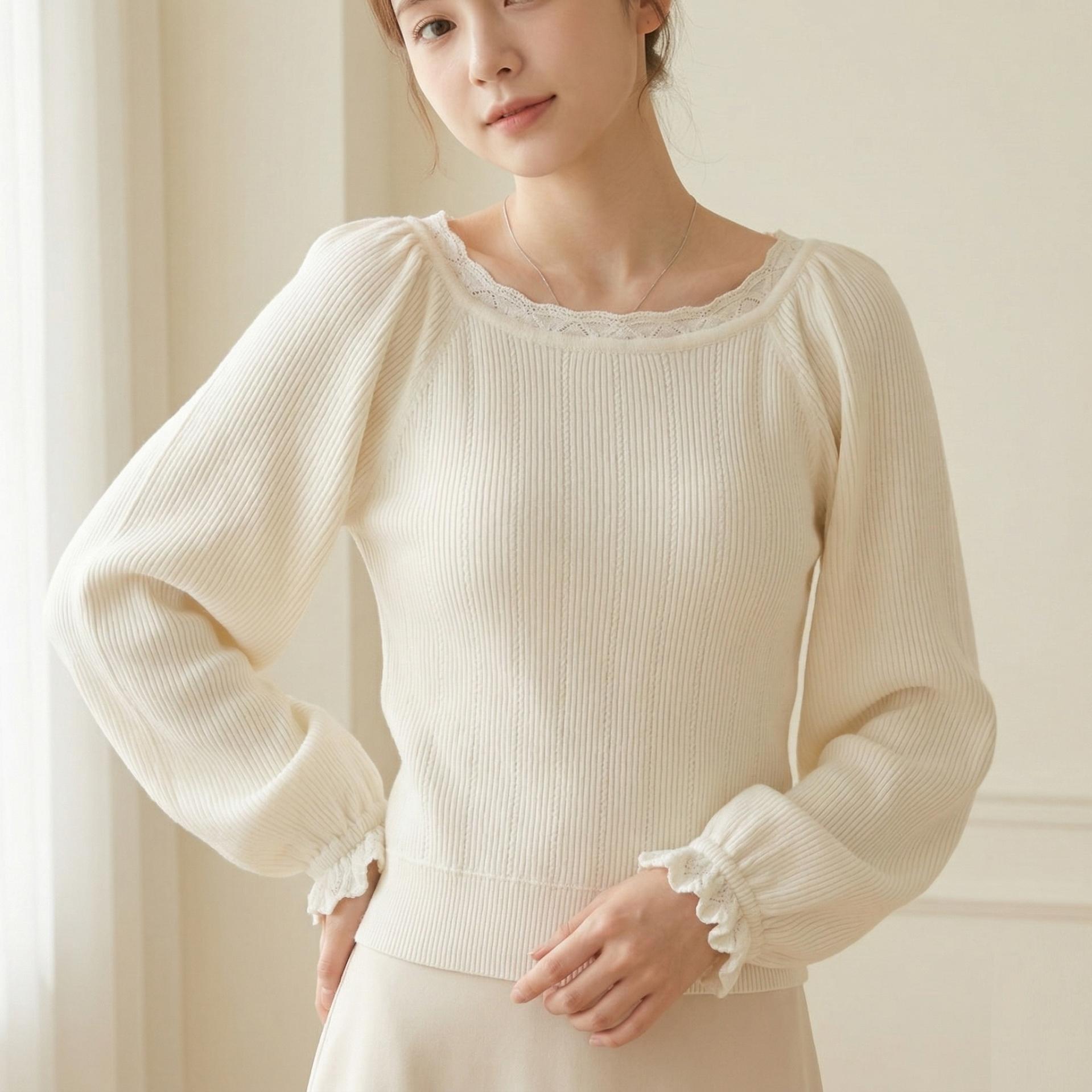 [상태최상] 일본 브랜드 레이스 벌룬 니트 2