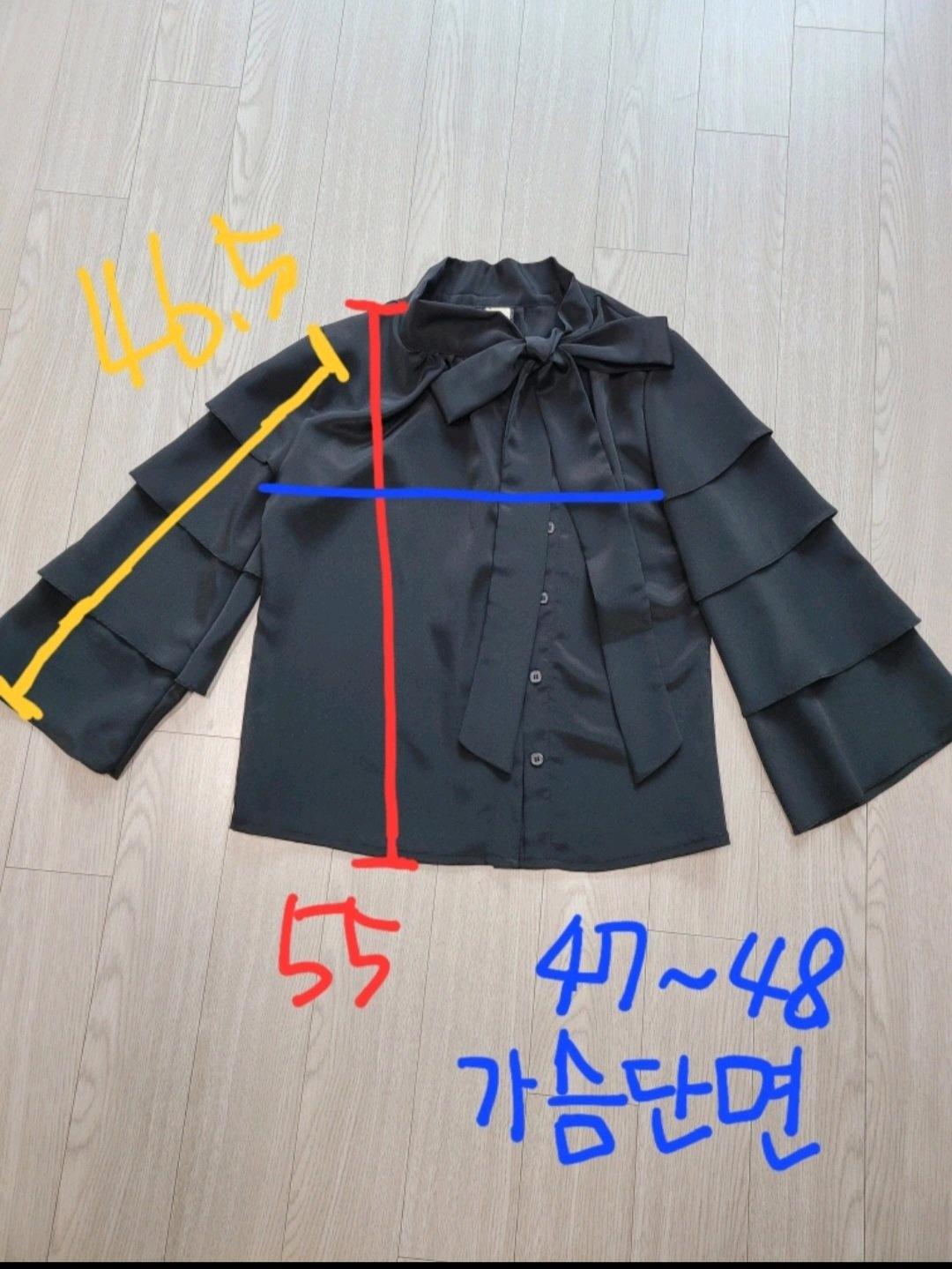 검정 리본블라우스 4
