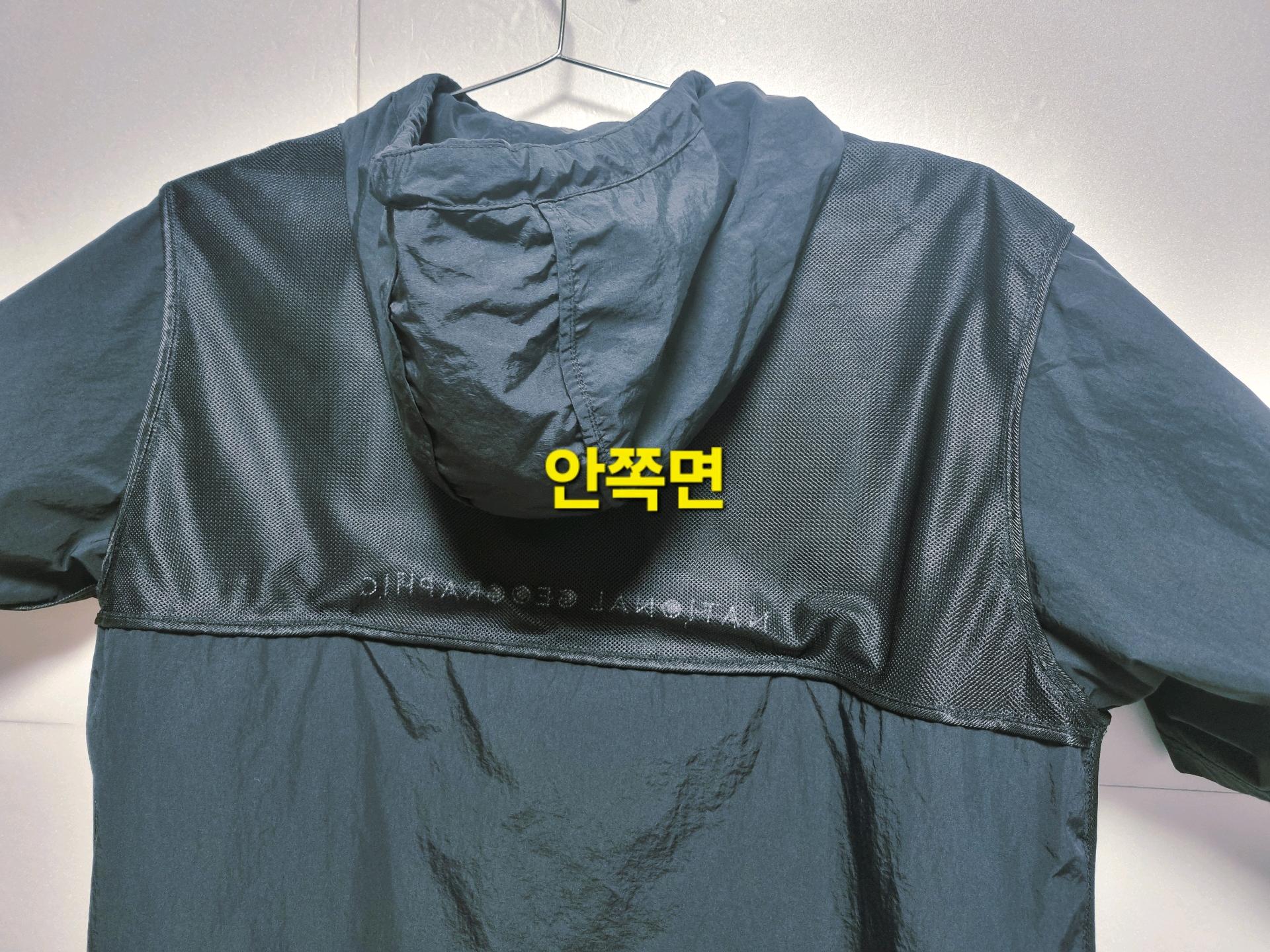 남성 2022 내셔널지오그래픽 와펜 반팔 우븐 아노락 바람막이 코프코어 4