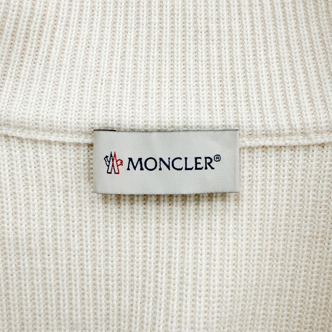 [5% 할인] [XL] 몽클레어 남성 와펜 니트 집업 패딩 울 가디건 자켓 아이보리 9