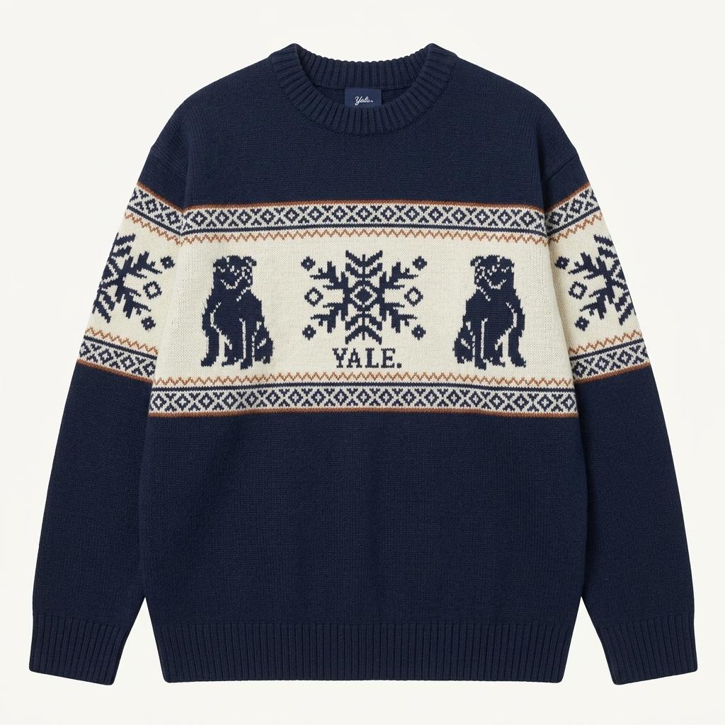 YALE 로고 니트 / L 1