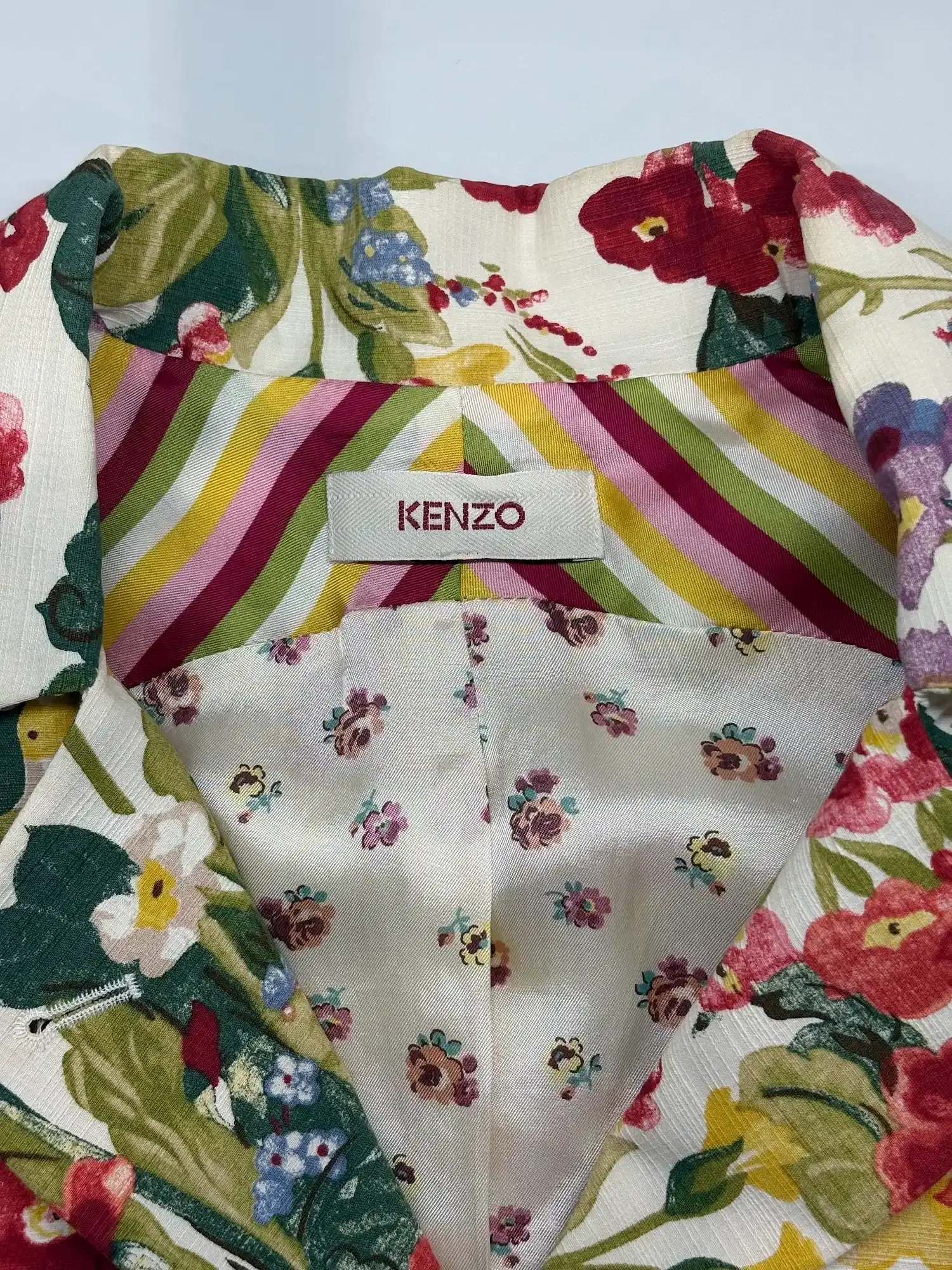 KENZO 겐조 플로랄 자켓 82-85-16. 6