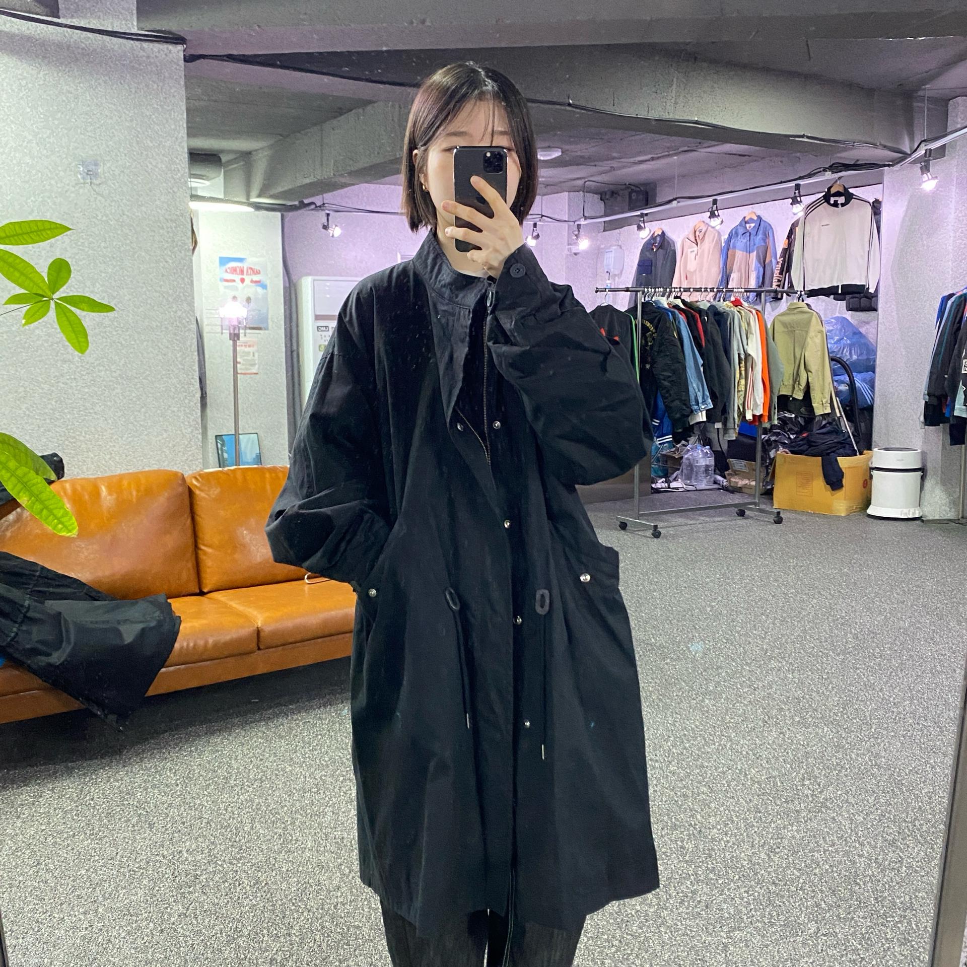 베이스모먼트 블랙 피쉬테일 야상 자켓 B4500 2