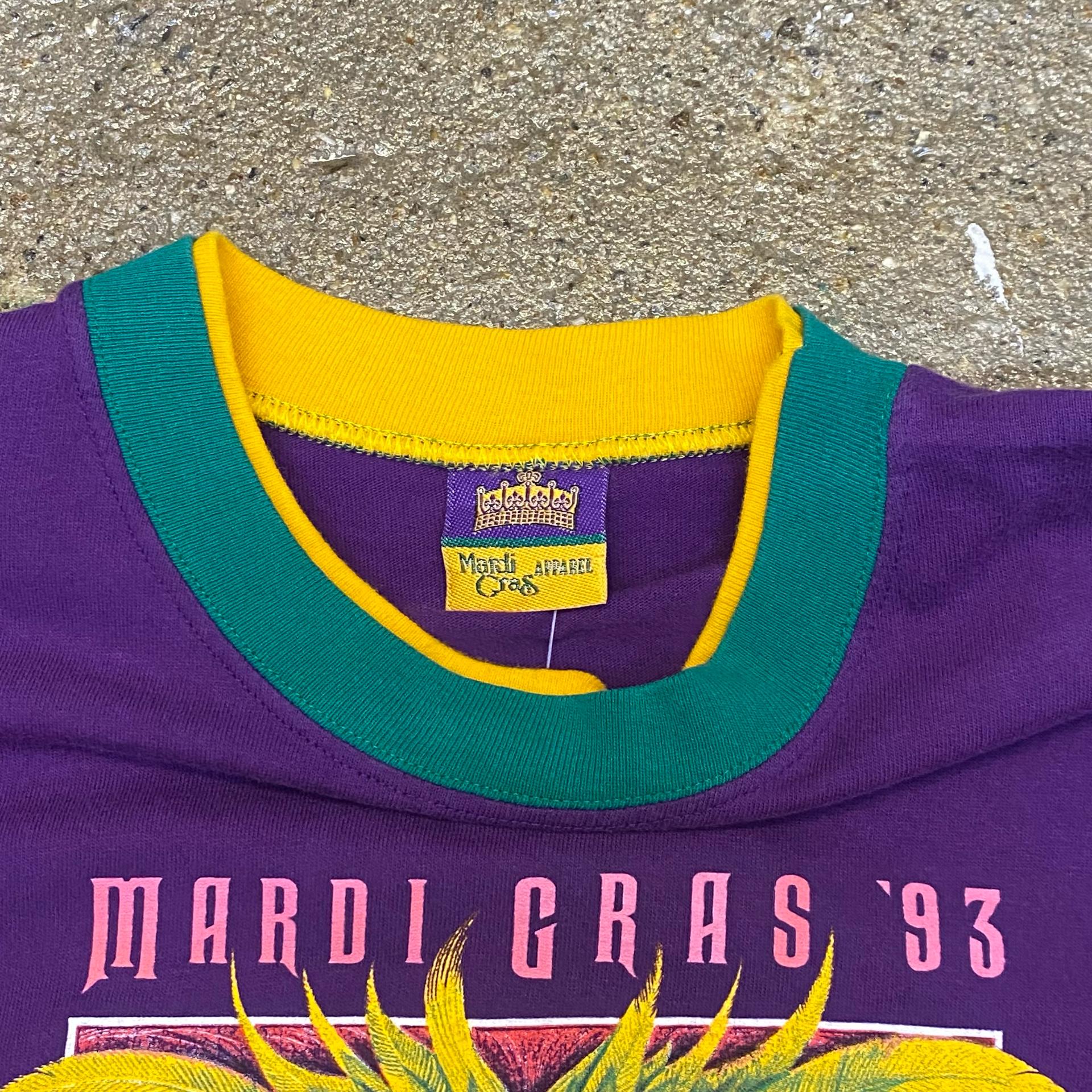 미국 빈티지 마르디그라스 MARDY GRAS 프린팅 락티셔츠 5