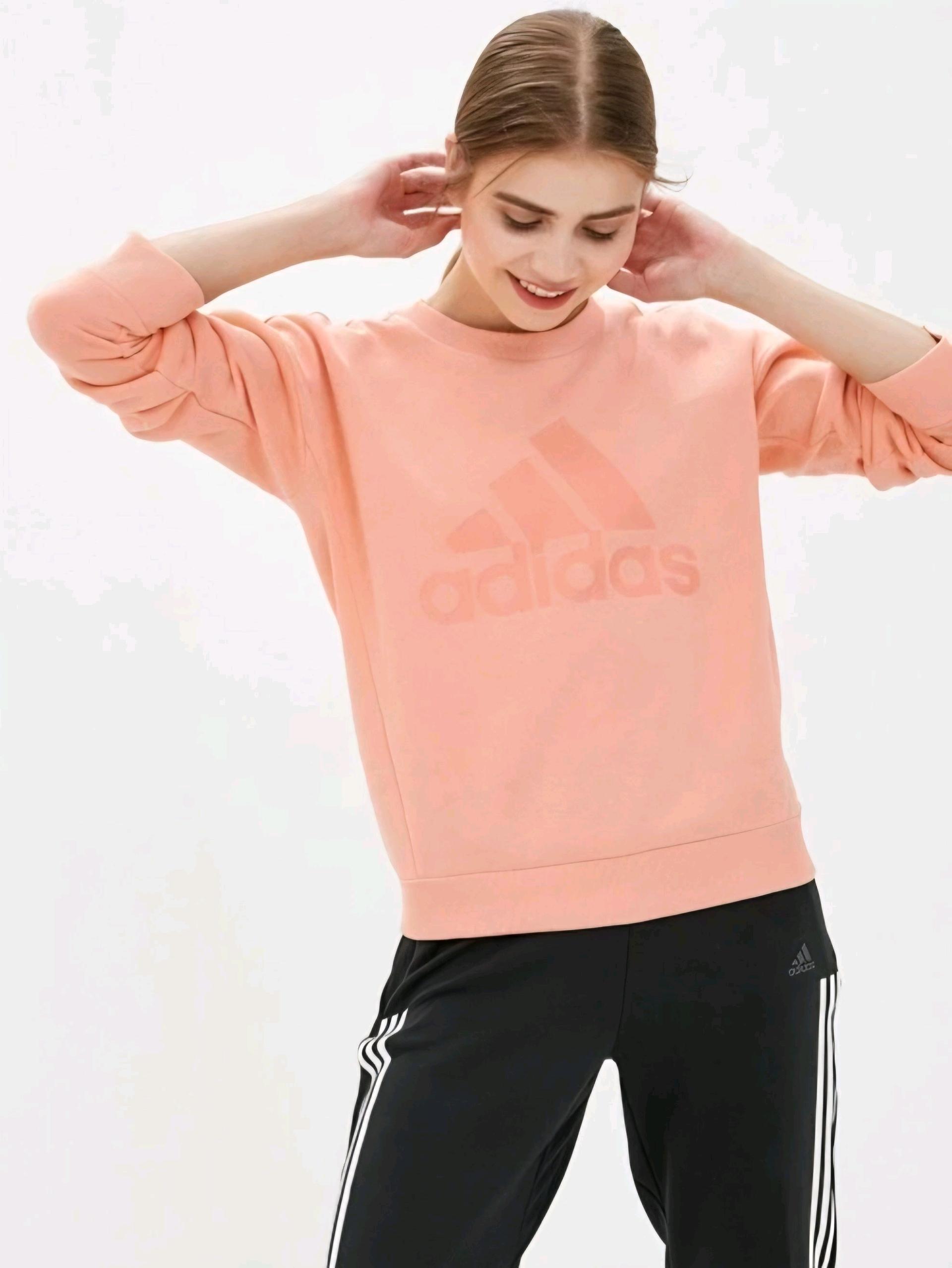 아디다스 여성 HM BOS 크루넥 기모 맨투맨 M 2